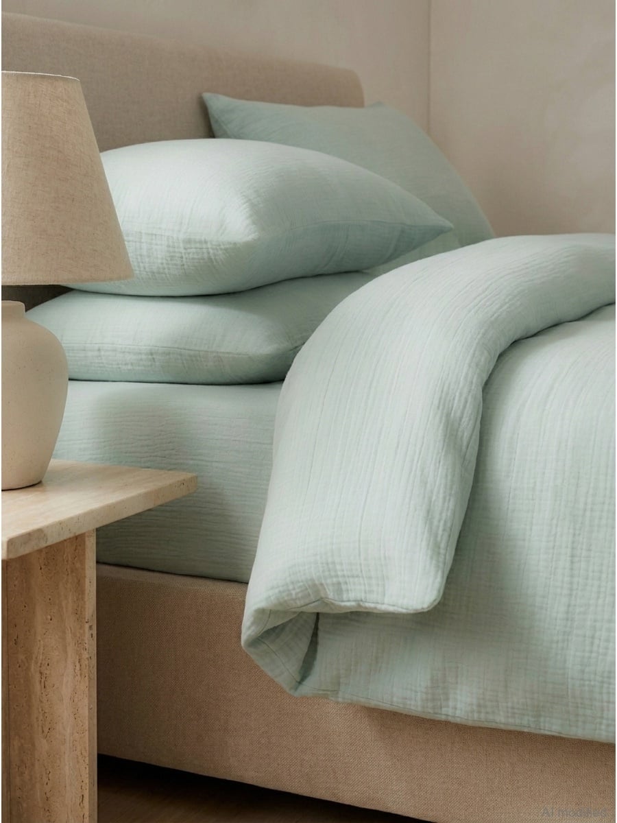 Muslin bedding set, 200x220 cm 3 pieces