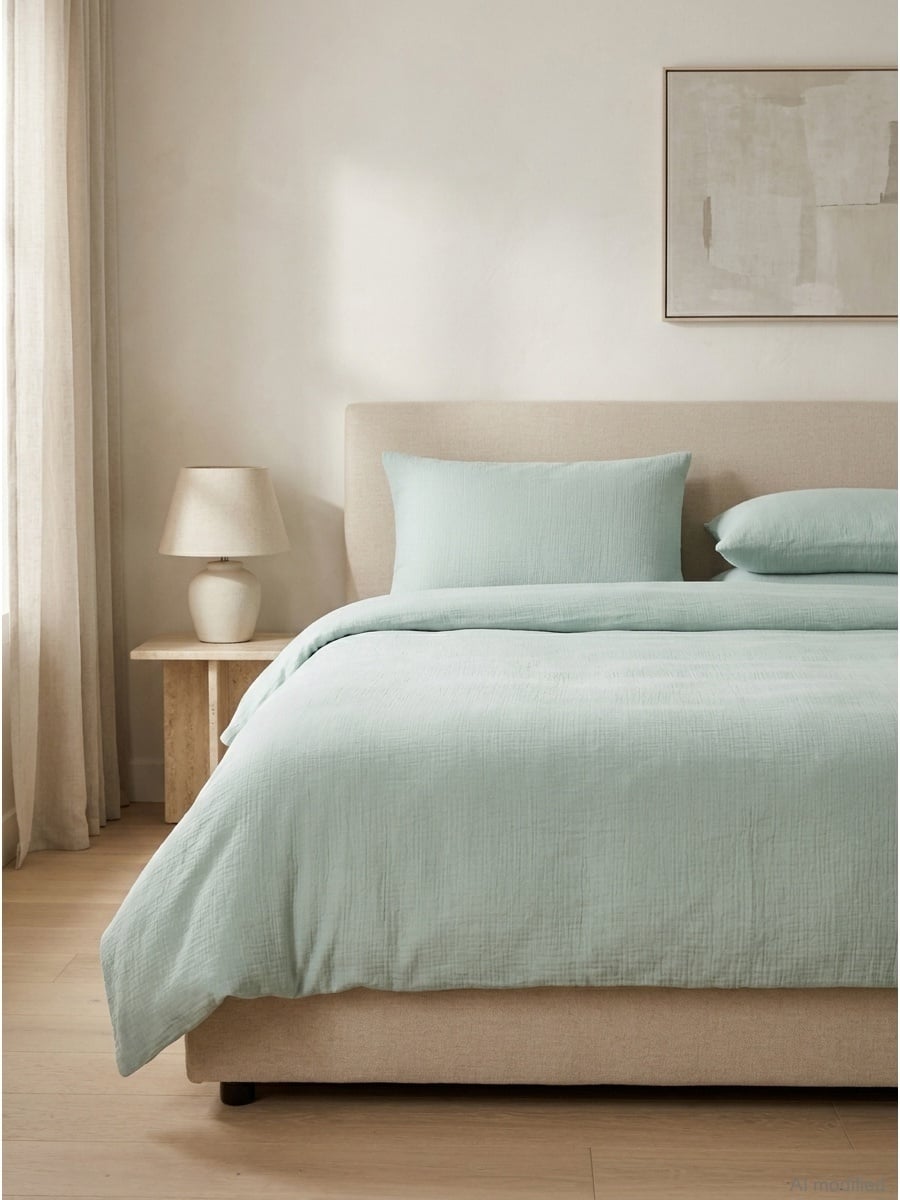 Muslin bedding set, 200x220 cm 3 pieces