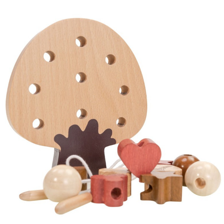 Lacing Threading Wooden Toy for Children