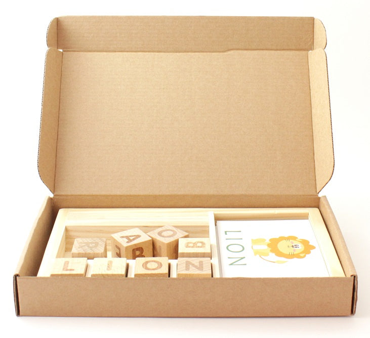Wooden Cardboard for Learning English Words