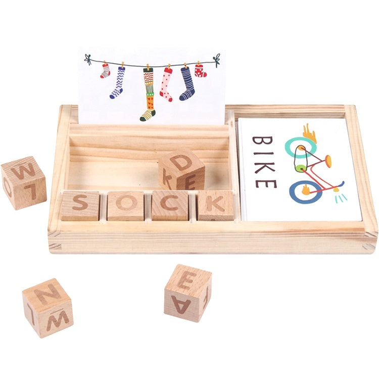 Wooden Cardboard for Learning English Words
