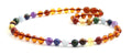 Amber and Chakra Gemstone Necklaces
