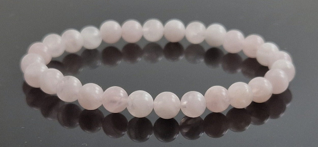 Stretch Bracelet With Rose Quartz Pink Gemstones